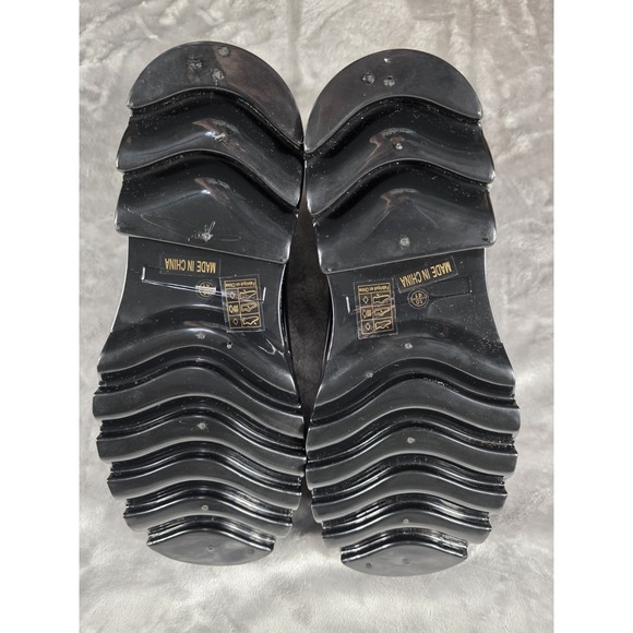 Free People High Street Black Ankle Rain Boots Size 10 Chunky Soles (NEVER USED) - Picture 8 of 10